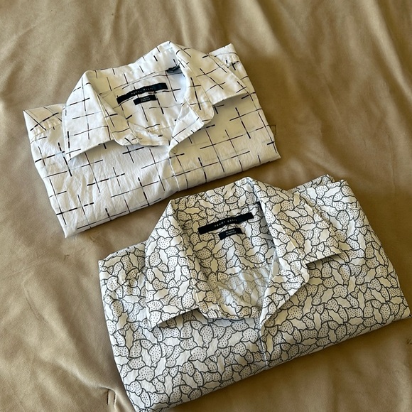 Perry Ellis slim fit medium dress button up long sleeve shirts - Picture 2 of 4